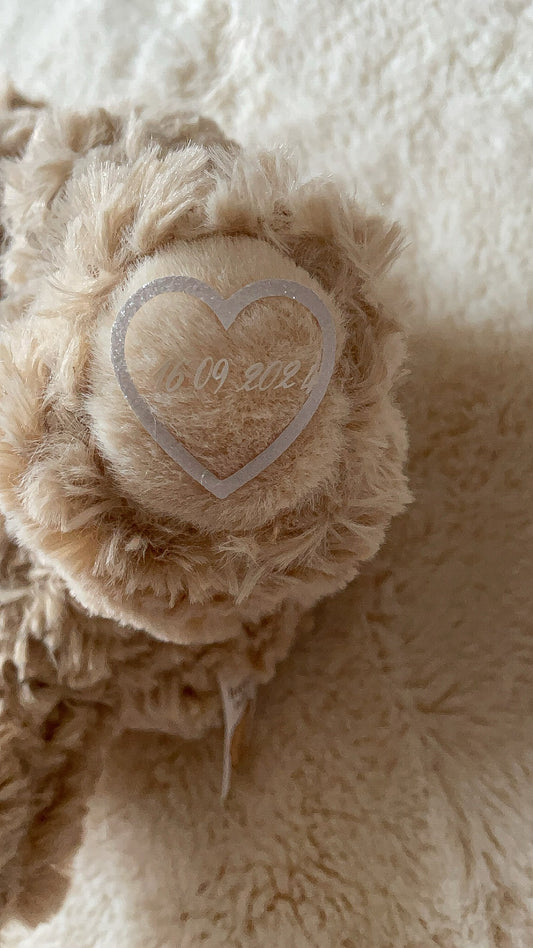 Peluche ours beige